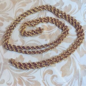 Vintage Extra Long Double Link Chain Necklace 46” Gorgeous